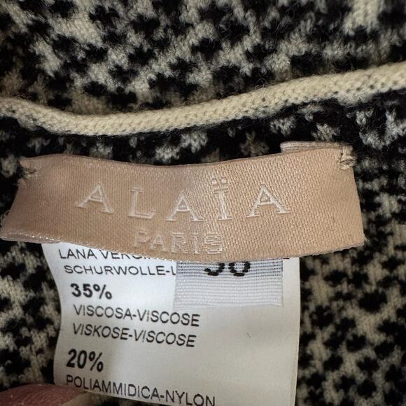 ALAÏA Mouchette Spot-Print Sleeveless Dress - Picture 9 of 12